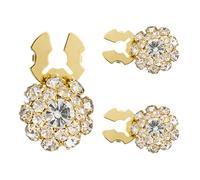 THXFUNAREA Copri Bottoni con Strass, 3 Pezzi Copribottoni Strass Staccabili per Gioielli, Bottoni da Cucire, per Polsini di Abiti, Camicie, Smoking, Decorazioni Fai Da Te per Le Feste