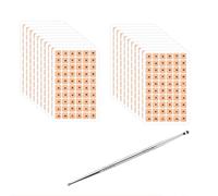 THXFUNAREA penna per agopuntura,Penna Massaggio,Auricoloterapia,1200pcs Semi Orecchio,Semi di Agopuntura,Semi Orecchio Agopuntura,Monouso Orecchie Semi di Agopuntura,Kit Ear Seed Multi-Condizione