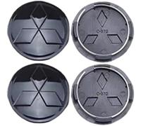 THXGFW 4 Pezzo Coprimozzi Auto per Mitsubishi Pajero iO Pinin 1998-2007 65MM, Coprimozzo Tappi di Cerchioni Copriruota Centrale Sostituzione Tappi Mozzo Auto con Logo,C