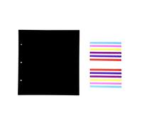 ThxMadam Scrapbooking Album Foto Carta nera 25x23,5CM,20pcs Extra Refill Pagine Carta Bianca Interna del Libro Fotografico per Fai Da Te Scrapbook Foto Album 26x26CM per Album Foto ‘Dente di leone A’