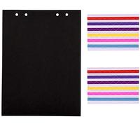 ThxMadam Scrapbooking Album Nero Carta 23,5x17,5CM, 20pcs Extra Refill Pagine Carta Interna del Libro Fotografico per Scrapbook Foto Album 26,5x19CM per Album Foto ‘Direttore B’ ‘Dente di Leone B’