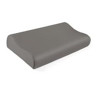 THXSILK - Federa in 100% seta di gelso da 19 Momme per cuscino Contour in memory foam, federa per cuscino cervicale, confezione da 1 (61 x 35,6 x 11,9 cm/9,9 cm), colore: antracite