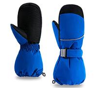 ThxToms Guanti da sci per bambini, guanti invernali da -15 °C, antivento, impermeabili, caldi, Oxford ispessito e freddo, per sport all'aria aperta, snowboard, sci, ragazzi e ragazze, per 4-13 anni