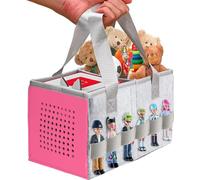 ThxYour Custodia migliorata per starter set Toniebox e personaggi Tonies, custodia pieghevole Premium può contenere 30-40 personaggi Tonies personaggi, borsa per il trasporto (rosa)