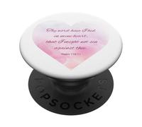 Thy Word Have I Hid in Mine Heart - Psalm 119:11 Women Girls PopSockets PopGrip Adesivo