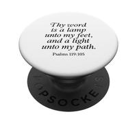 Thy Word Is A Lamp Unto My Feet Salmi 119:105 Versetto di fede PopSockets PopGrip Adesivo