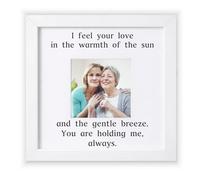 THYGIFTREE Regali di condoglianze per la perdita di madre e nonna, cornice commemorativa per la perdita della mamma, abbraccio eterno sole e brezza, decorazione commemorativa per finestra e veranda
