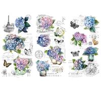 Thymeless Designs - Trasferimenti da strofinare per artigianato e mobili, 3 fogli di design, 15,2 x 30,5 cm, decorazioni per la casa, decalcomanie per mobili e artigianato, by Thymeless Designs