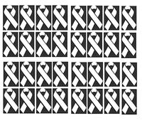 Thyroid cancer Awareness collection (Thyroid cancer Tattoo stencil ribbon ~c1)