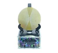 THYXGS Schermo Polarizzante Tesla MWO da 100 Mm, Disco Oscillante Tesla Motorizzato con Luce LED E Generatore, Sgorga Energia Idrica E Bilanciamento Armonico, per Ornamento