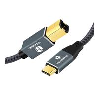 Thzzhnno Cavo da USB B a USB C 5M, USB C a USB 2.0 B per MacBook Pro, Cavo MIDI per Yamaha Casio Digital Piano, tastiera MIDI, controller DJ