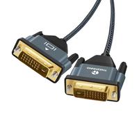 Thzzhnno Cavo DVI a DVI 3 metri, Placcato oro Intrecciato DVI D 24+1 a DVI Ad Alta Risoluzione 2560x1600 1080P per Giochi, DVD, laptop, PC, Display