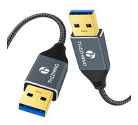 Thzzhnno Cavo USB 3.0 da 0,5M, Cavo dati USB A 5Gbps per telecamera, lettore DVD, TV, flash, hub, monitor, altoparlante