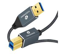 Thzzhnno Cavo USB A a USB B 3M, USB 3.0 tipo A a tipo B Cavo Compatibile con docking station, driver rigidi esterni, scanner