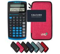 TI-30 ECO RS con Custodia Protettiva WYNGS inclusa Rosa - Calcolatrice Scientifica - Pacchetto Base