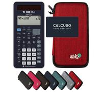 TI-30X Plus MathPrint con Custodia Protettiva WYNGS inclusa Rosso - Calcolatrice Scientifica - Pacchetto Base