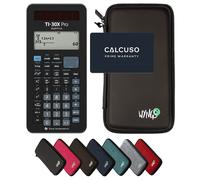 TI-30X Pro MathPrint con Custodia Protettiva WYNGS inclusa Nero - Calcolatrice Scientifica - Pacchetto Base