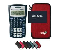 TI-30XIIS con Custodia Protettiva WYNGS inclusa Rosso - Calcolatrice Scientifica - Pacchetto Base