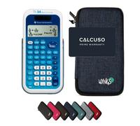 TI-34 MultiView con Custodia Protettiva WYNGS inclusa Blu - Calcolatrice Scientifica - Pacchetto Base