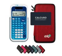 TI-34 MultiView con Custodia Protettiva WYNGS inclusa Rosso - Calcolatrice Scientifica - Pacchetto Base