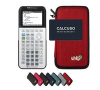 TI-83 Premium CE Edition Python con Custodia Protettiva WYNGS inclusa Rosso - Calcolatrice Grafica - Pacchetto Base