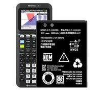 TI-84 Plus CE, batteria agli ioni di litio, 1600 mAh, per Texas Instruments TI-84 Plus CE, TI Nspire CX/CX II