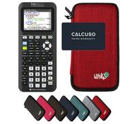 TI-84 Plus Ce -T Python Edition con Custodia Protettiva WYNGS inclusa Rosso - Calcolatrice Grafica - Pacchetto Base