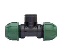 "TEE A 90° A STRINGERE CON DERIVAZIONE FIL. FEMMINA Ø mm 32x1""x32 - 10 PN"