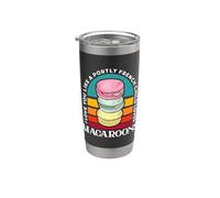 Ti amo come un corpulento bambino francese Macaron Baker Macaron Bicchiere termico in acciaio inox doppia parete