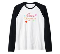 Ti Amo con Le Parole turche Seni seviyorum Maglia con Maniche Raglan