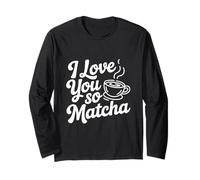 Ti Amo così Carino Amante del tè Matcha Maglia a Manica