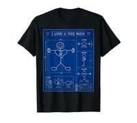 Ti Amo così Tanto Blueprint Maglietta