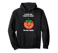 Ti Amo dalla Testa ai Piedi (Grafica del Pomodoro dei Cartoni Animati) Felpa con Cappuccio