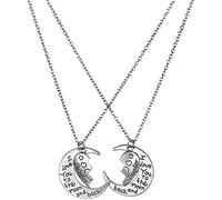 Ti Amo Fino alla Luna e Set di collane sulla Schiena, Set di collane per Madre e Figlia 2 Half Broken Hearts Set di collaneDurability