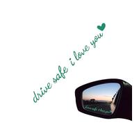 Ti amo guidare SAFE SCHERR SCODER | Retroview Mirror Decal, per veicoli per Dashboard Paradone Scooter SUV Truck Bernici Autostrada Autostrada ogni giorno