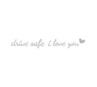 Ti Amo Guidare Safe SCHERR SCODER | Retroview Mirror Decal, per Veicoli per Dashboard Paradone Scooter SUV Truck Bernici Autostrada Autostrada Ogni Giorno