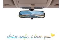 Ti amo guidare SAFE SCHERR SCODER | Retroview Mirror Decal, per veicoli per Dashboard Paradone Scooter SUV Truck Bernici Autostrada Autostrada ogni giorno