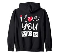 Ti Amo Mamma Madre Felpa con Cappuccio