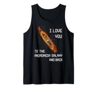 Ti Amo nello Spazio fantascientifico della Galassia di Andromeda e del Retro Canotta