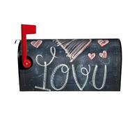 Ti amo parole con cuori Oxford Mailbox Covers- decorazioni per cassette postali adatte a cassette postali standard e grandi