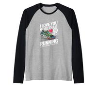 Ti Amo più della Corsa - Marathon Love Maglia con Maniche Raglan