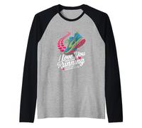 Ti Amo più della Corsa - Marathon Love Maglia con Maniche Raglan