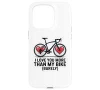 Ti amo più della mia bici (a malapena) - Ciclista San Valentino Custodia per iPhone 15 Pro