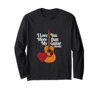 Ti Amo più della mia Chitarra - Valentine Guitar Player Maglia a Manica