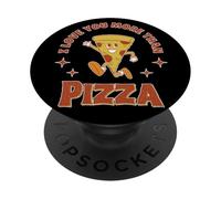 Ti amo più della pizza retrò vintage San Valentino PopSockets PopGrip Adesivo