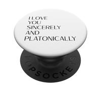 Ti amo sinceramente e platonicamente carino orgoglio asessuale PopSockets PopGrip Adesivo