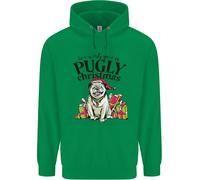 Ti Auguriamo un Pugly Natale Felice Felpa per Bambini