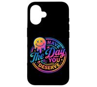 Ti auguro il giorno in cui meriti Rainbow Smile Custodia per iPhone 16