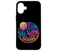 Ti auguro il giorno in cui meriti Rainbow Smile Custodia per iPhone 16 Plus