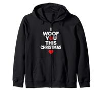 Ti auguro Questo Natale Funny Dog Love Xmas Felpa con Cappuccio
